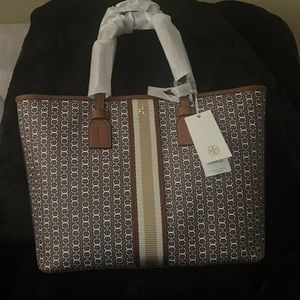 Tory Burch Gemini Link Canvas Small Tote